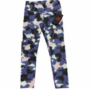 New Balance Capri Leggings Womens XS Blue Print Mid Rise P Accel Fitted NWT